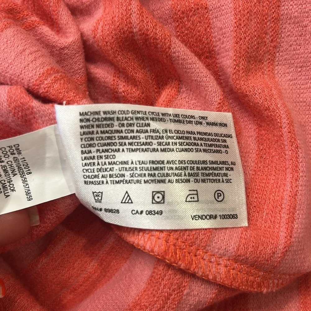 Ella Moss Women's Camilla Striped Trumpet Midi Dress Size Medium - Picture 9 of 10